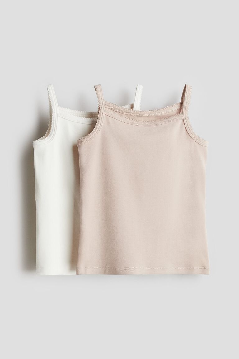 2-pack pima cotton strappy tops