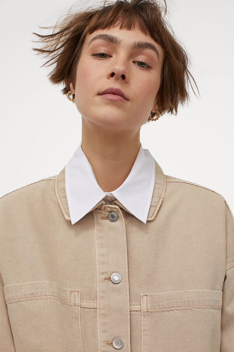 Oversized denim jacket