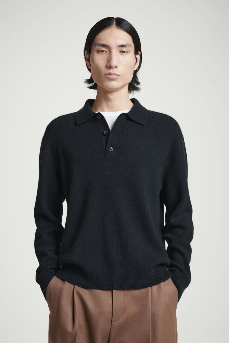 CASHMERE POLO SHIRT
