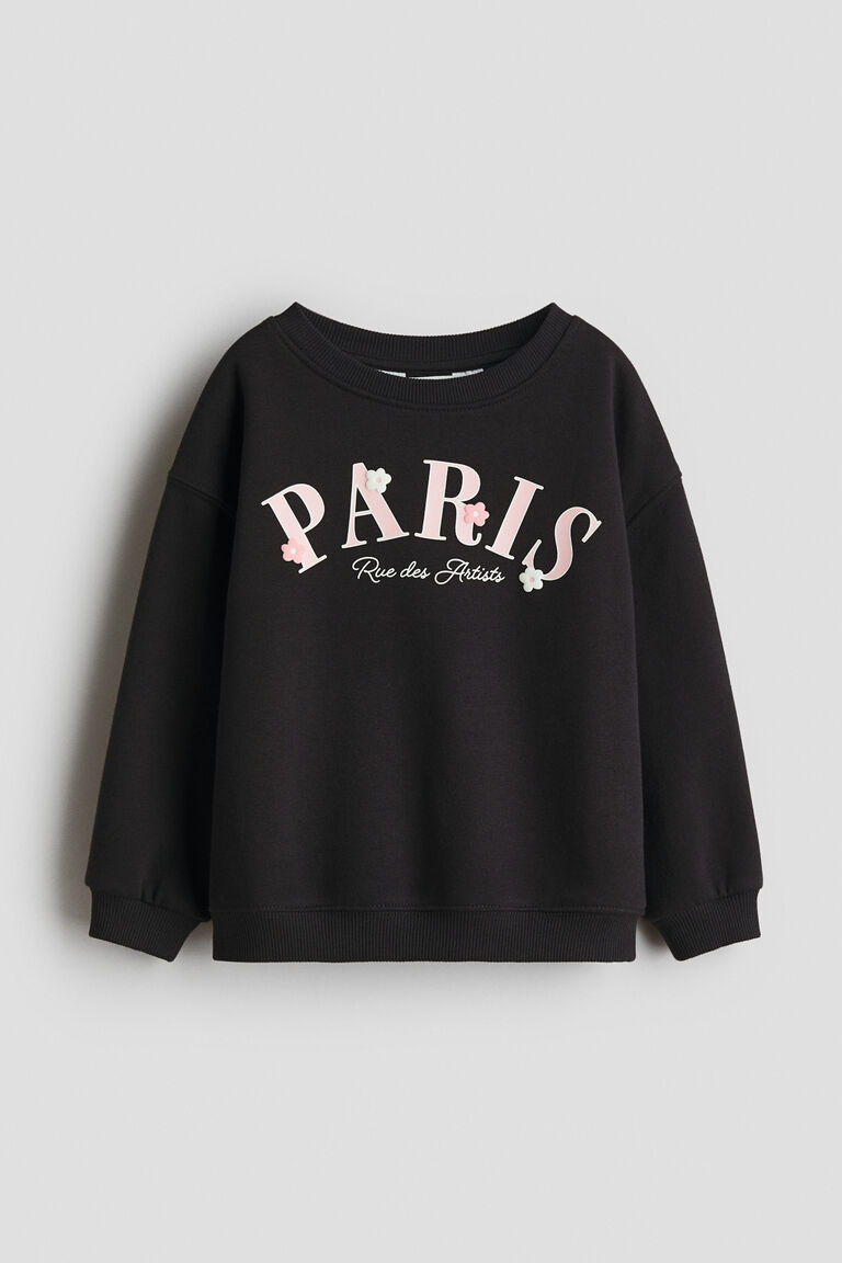 Printed brushed-inside sweatshirt