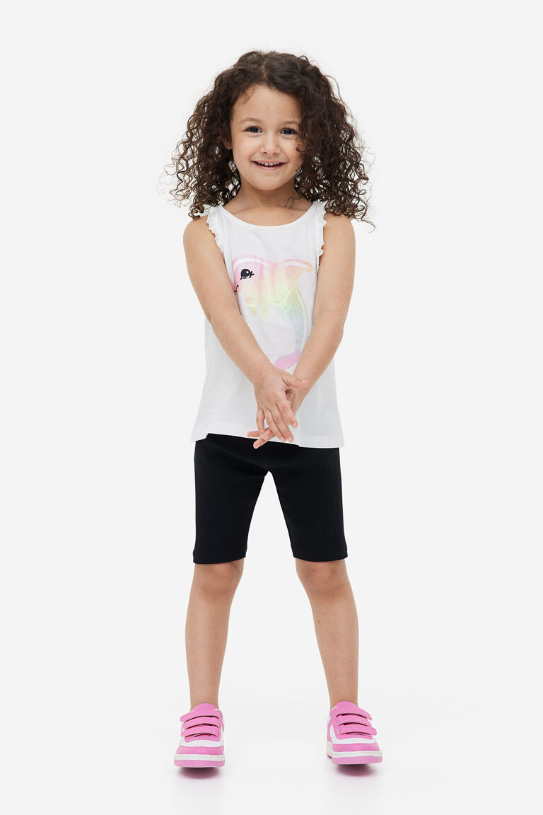 black jersey cycling shorts