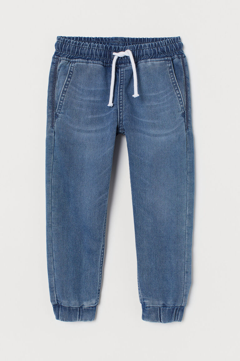 joggers in denim