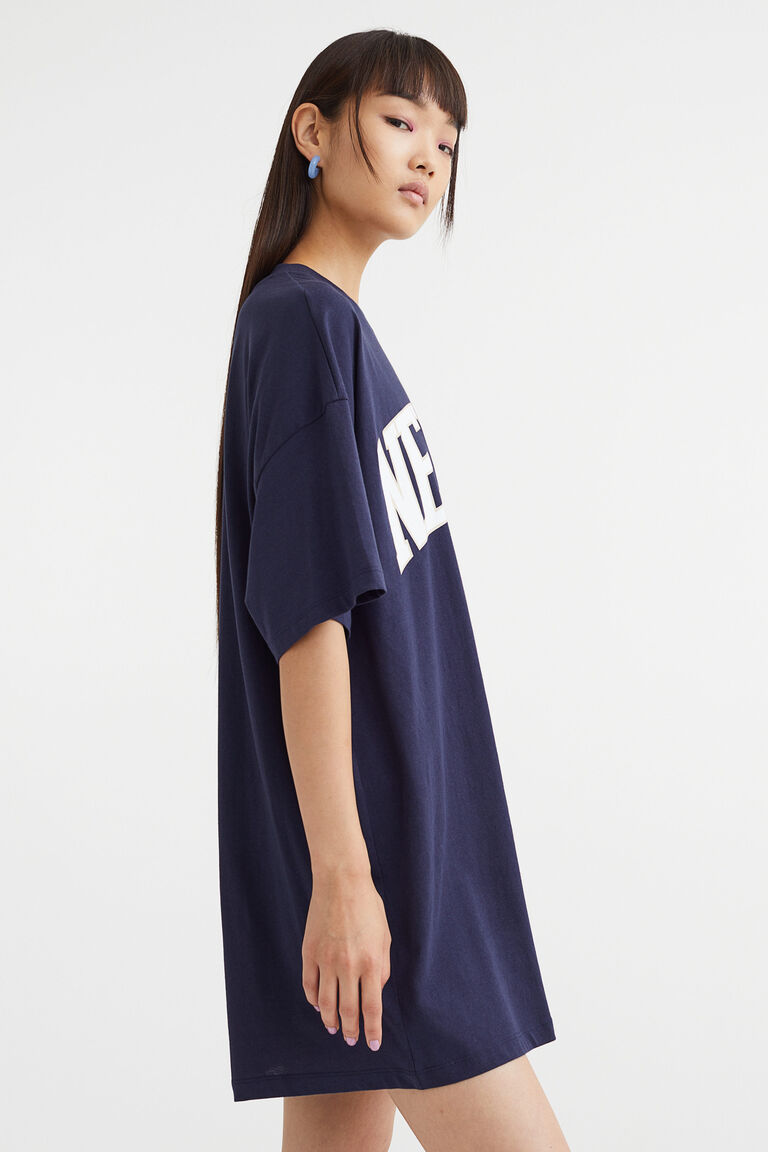 Oversized T-Shirt Combo Dress main image 0