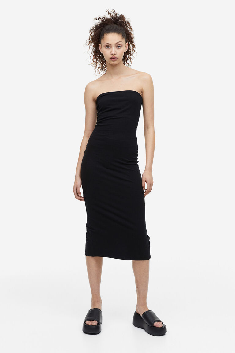 Jersey bandeau dress