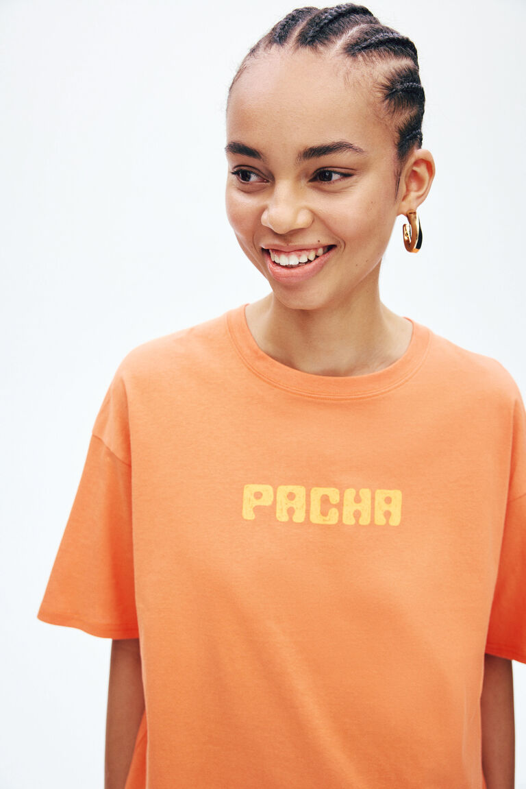 Oversized print-motif T-shirt