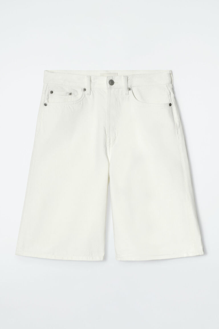 LONGLINE DENIM SHORTS