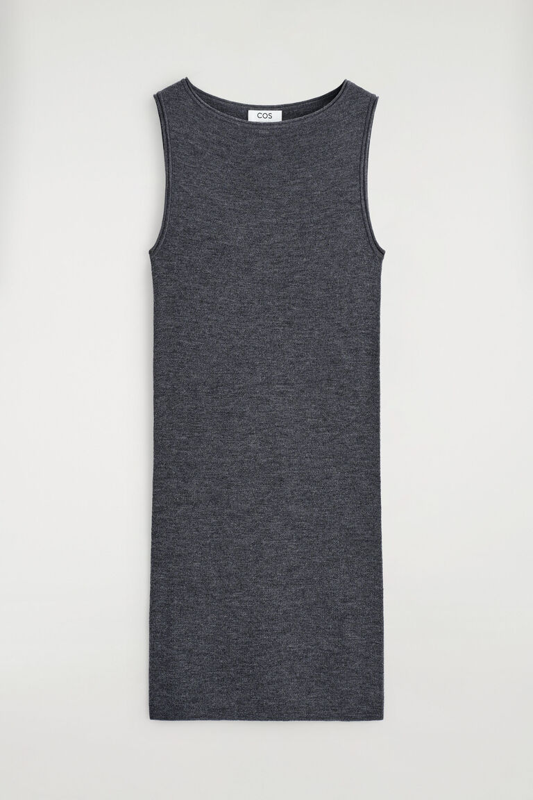 SEAMLESS MERINO WOOL MINI DRESS