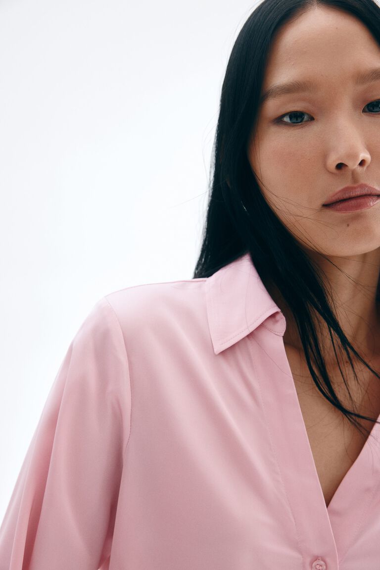 V-neck blouse
