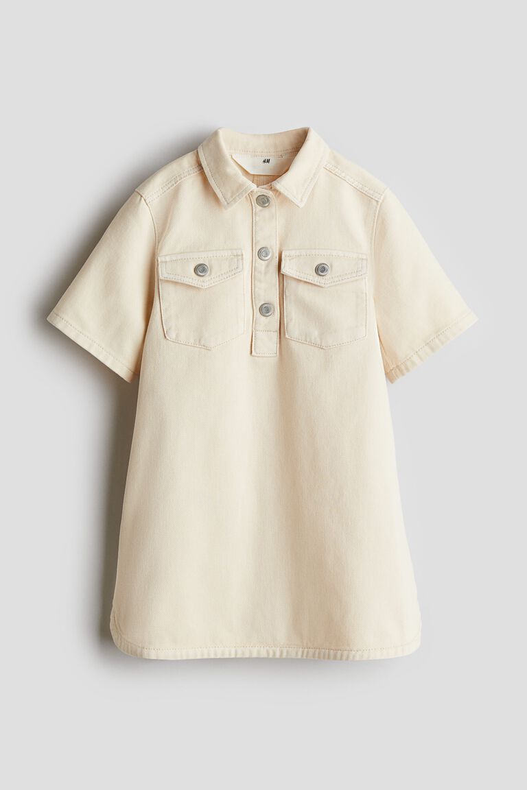 A-line twill dress