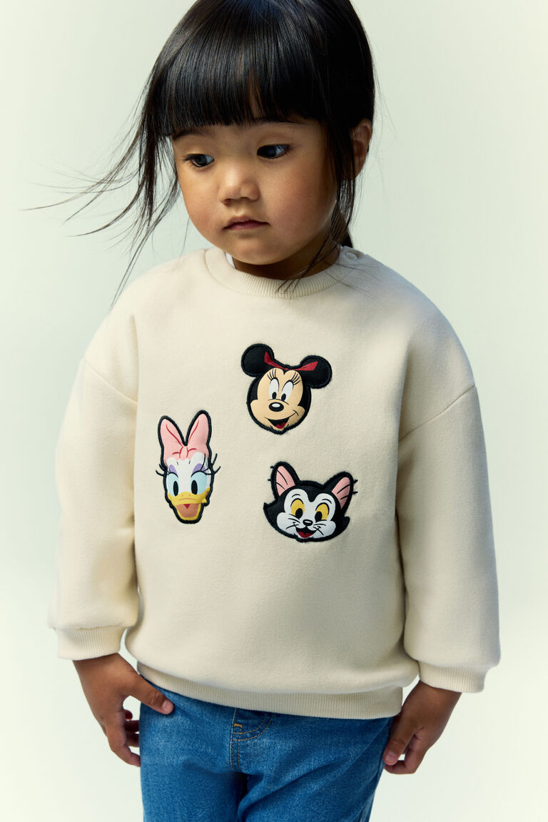 Printed brushed-inside sweatshirt