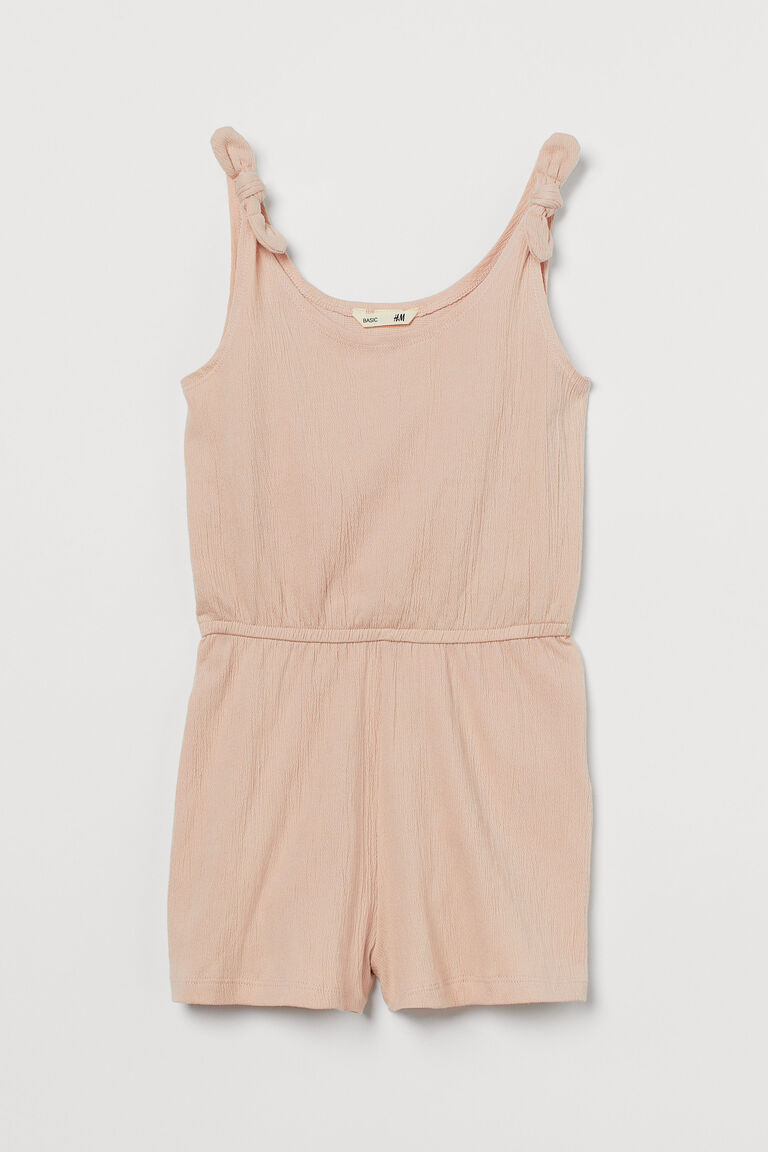 Cotton jersey playsuit