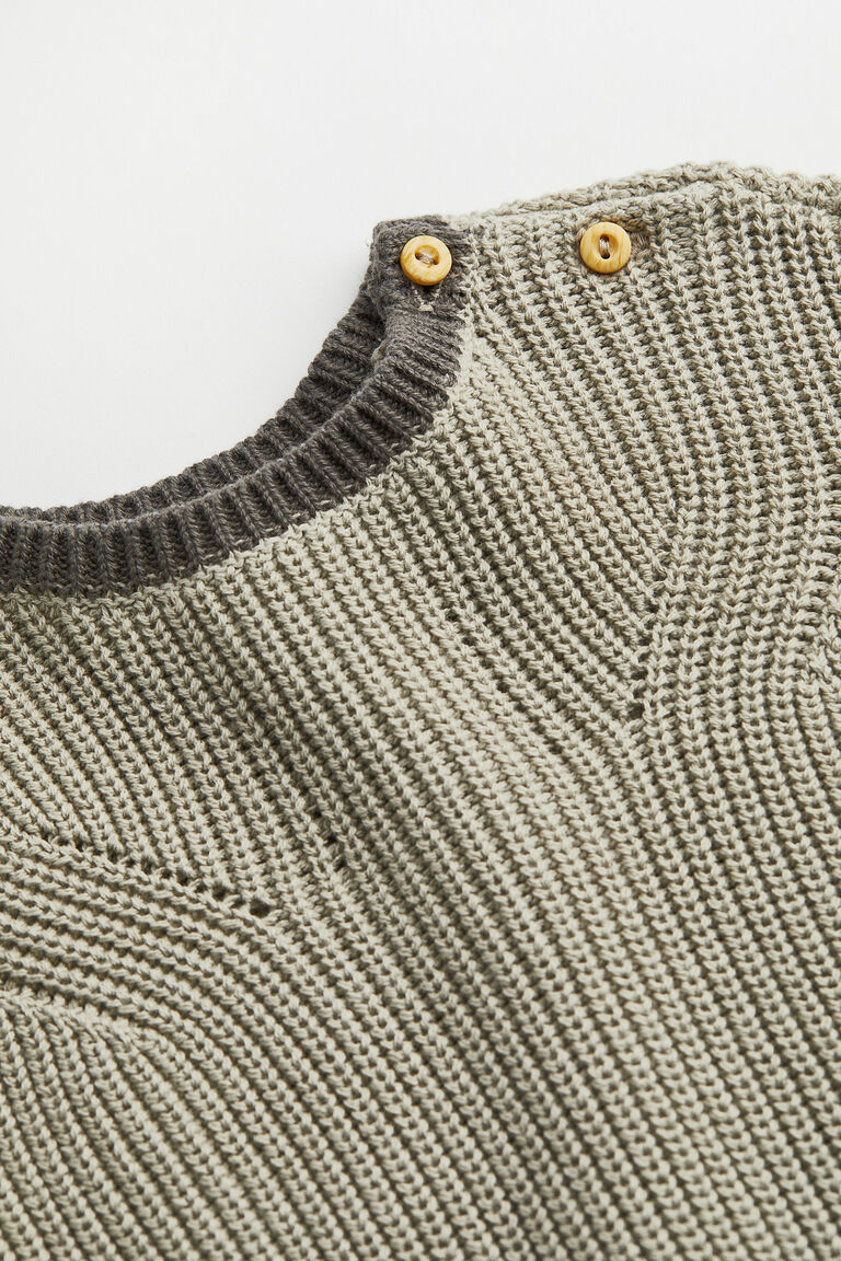 Knitted cotton jumper