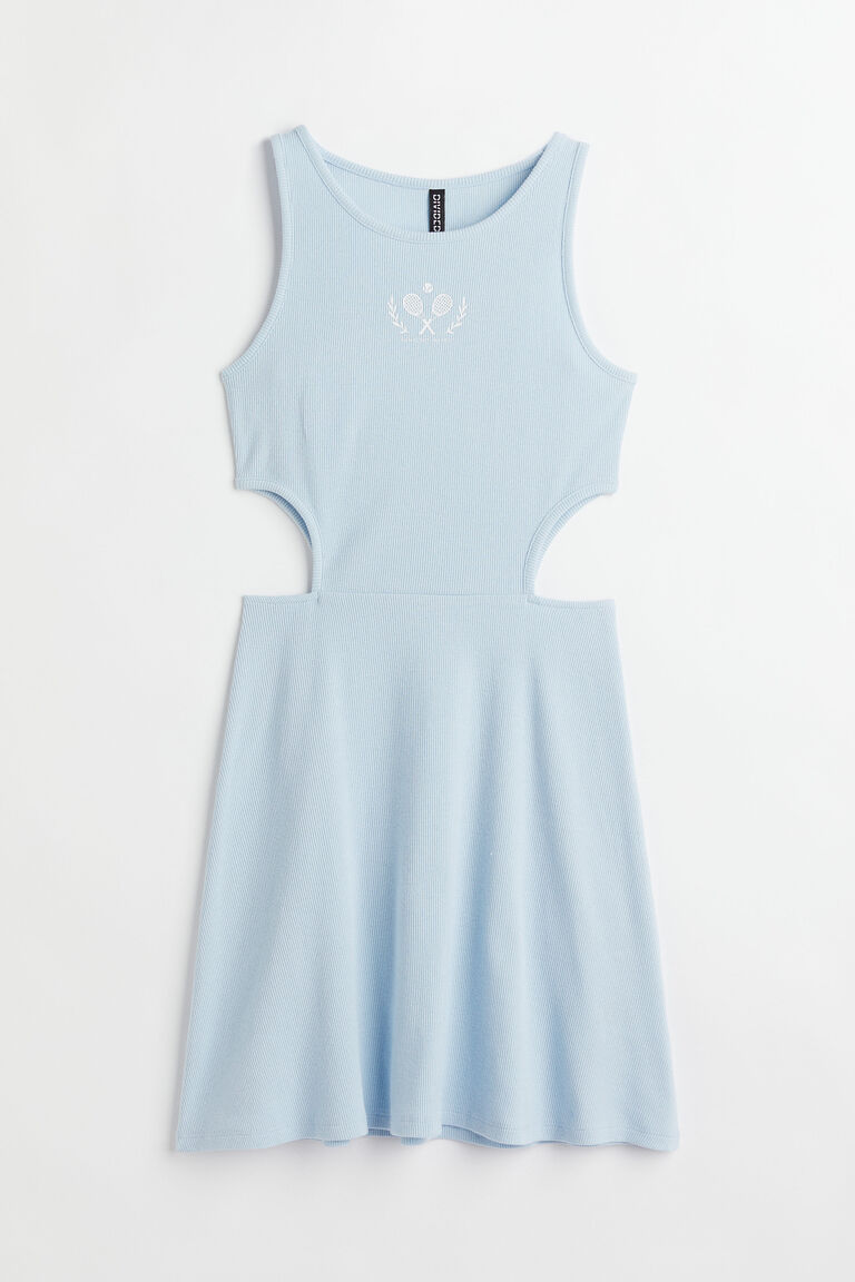 Ribbed jersey dress