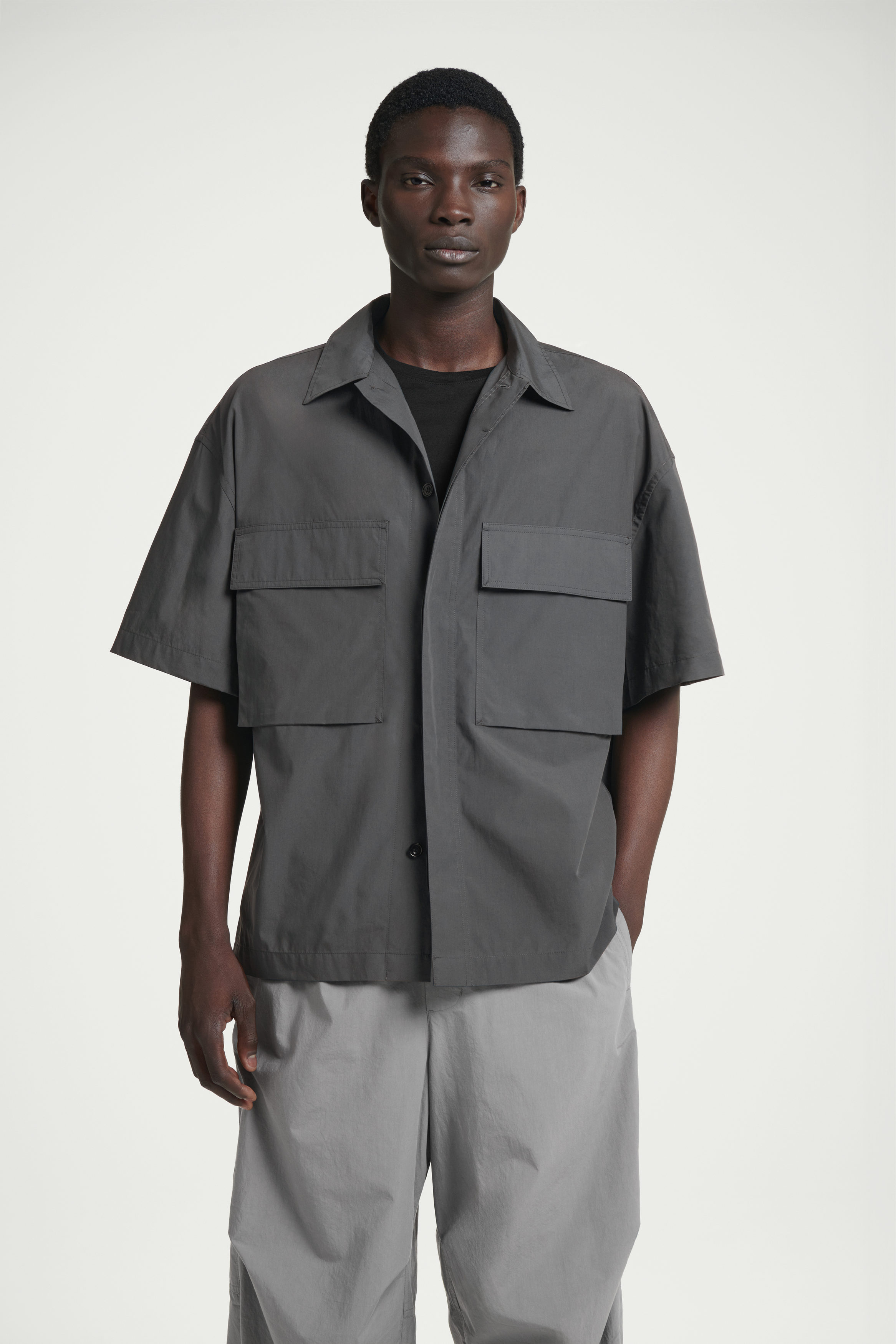 MASU 半袖ジャケット NICENESS STEIN YOKE COMOLI 60 Sulfurated Stand Collar Jacket by Yohji Yamamoto- La Garçonne