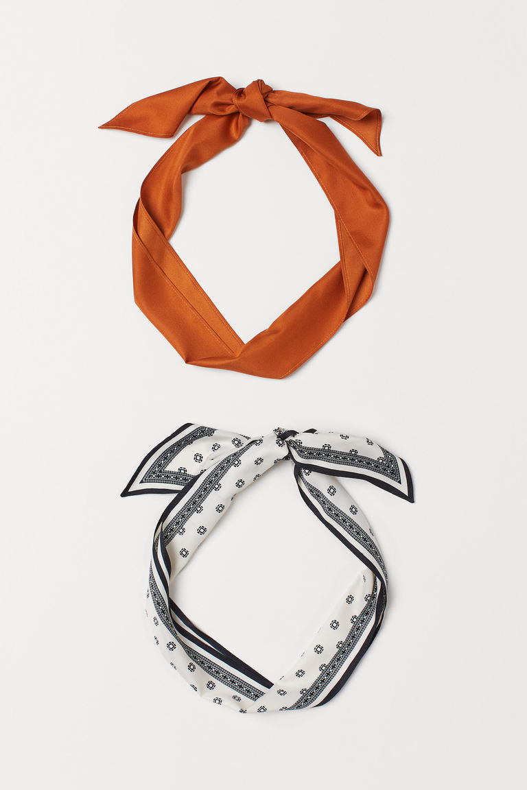 2pack hair scarves