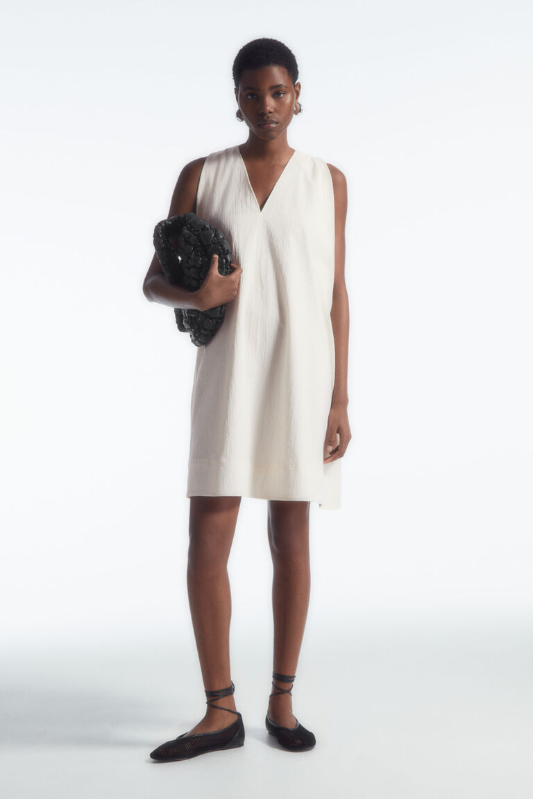A-LINE SLEEVELESS MINI DRESS