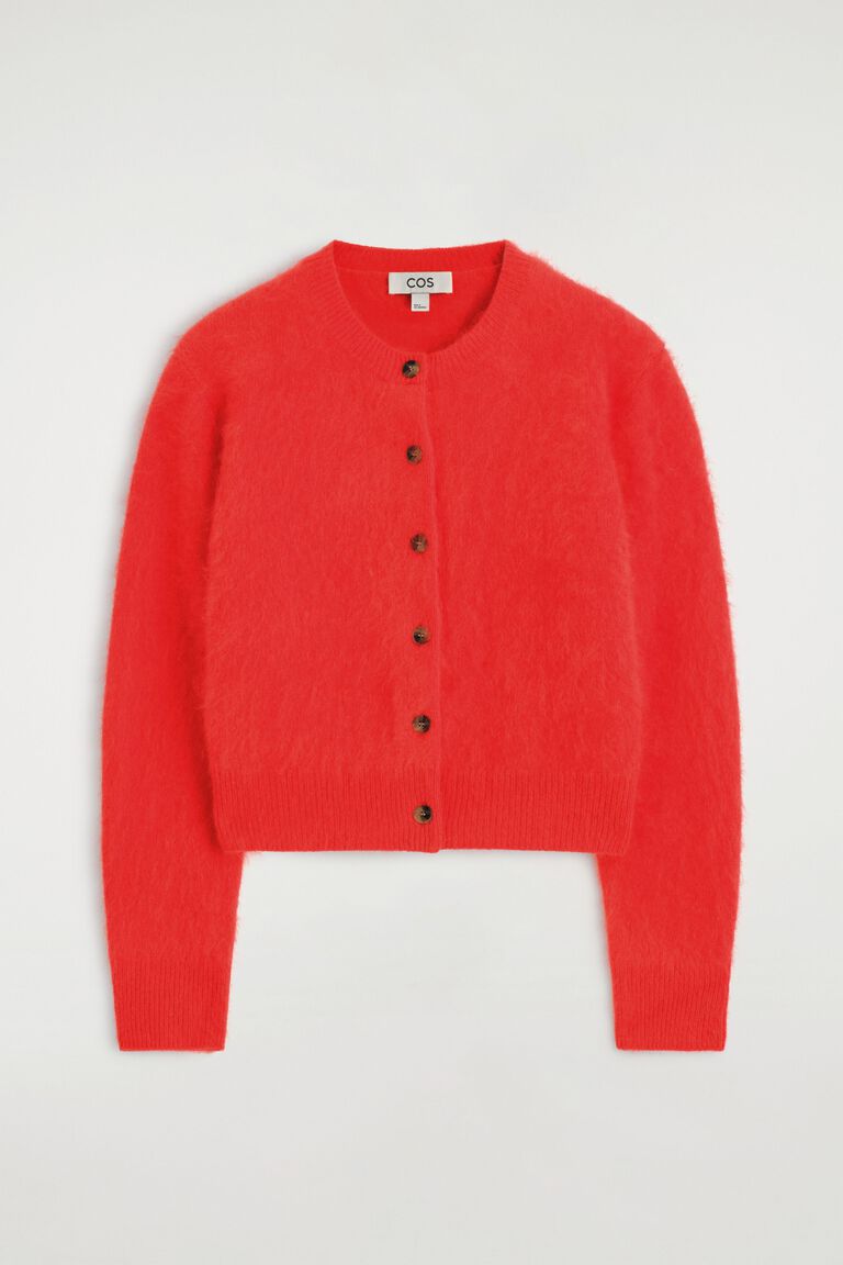 คาร์ดิแกนผ้าวูลเมอริโนขัดเรียบ