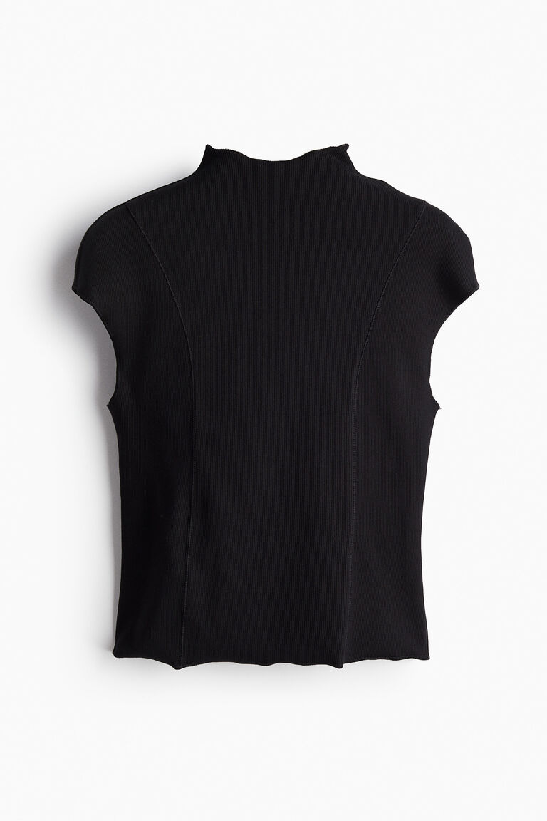 Ribbed turtleneck top