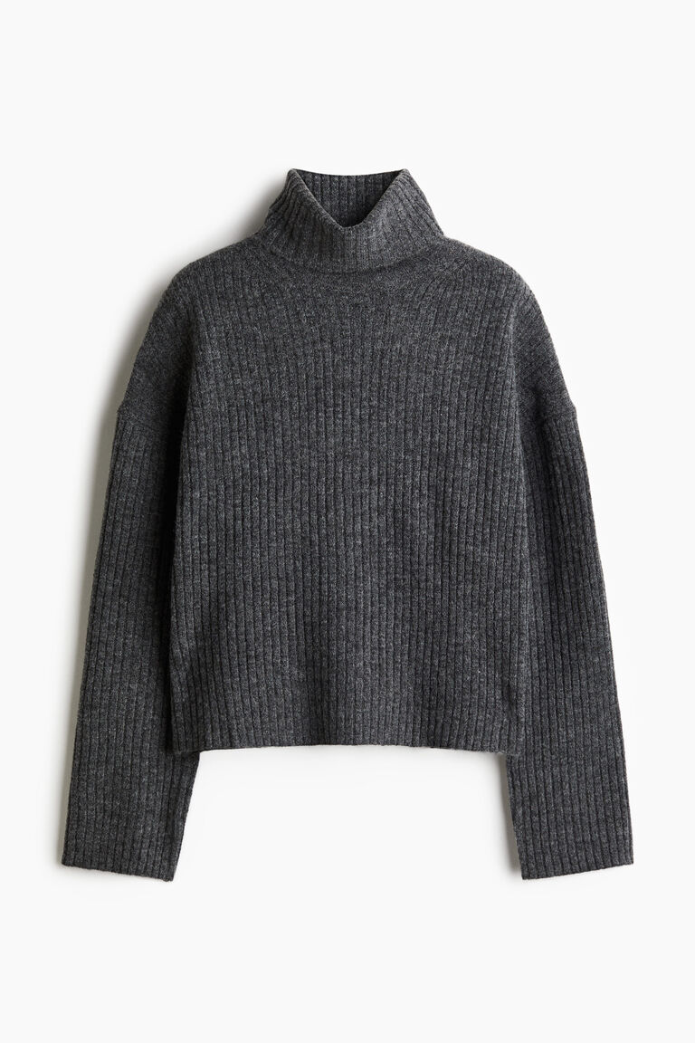 Oversized poloneck jumper