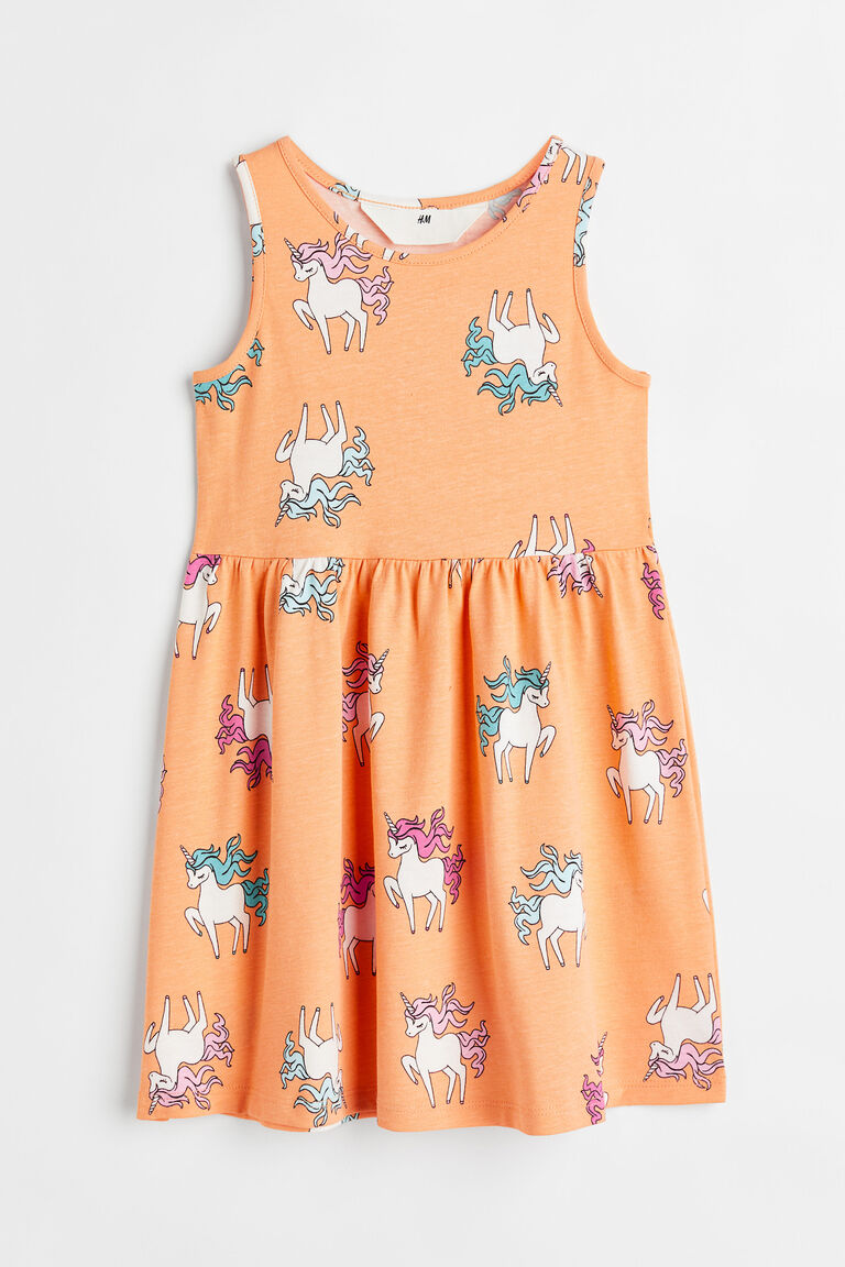 Patterned jersey dress