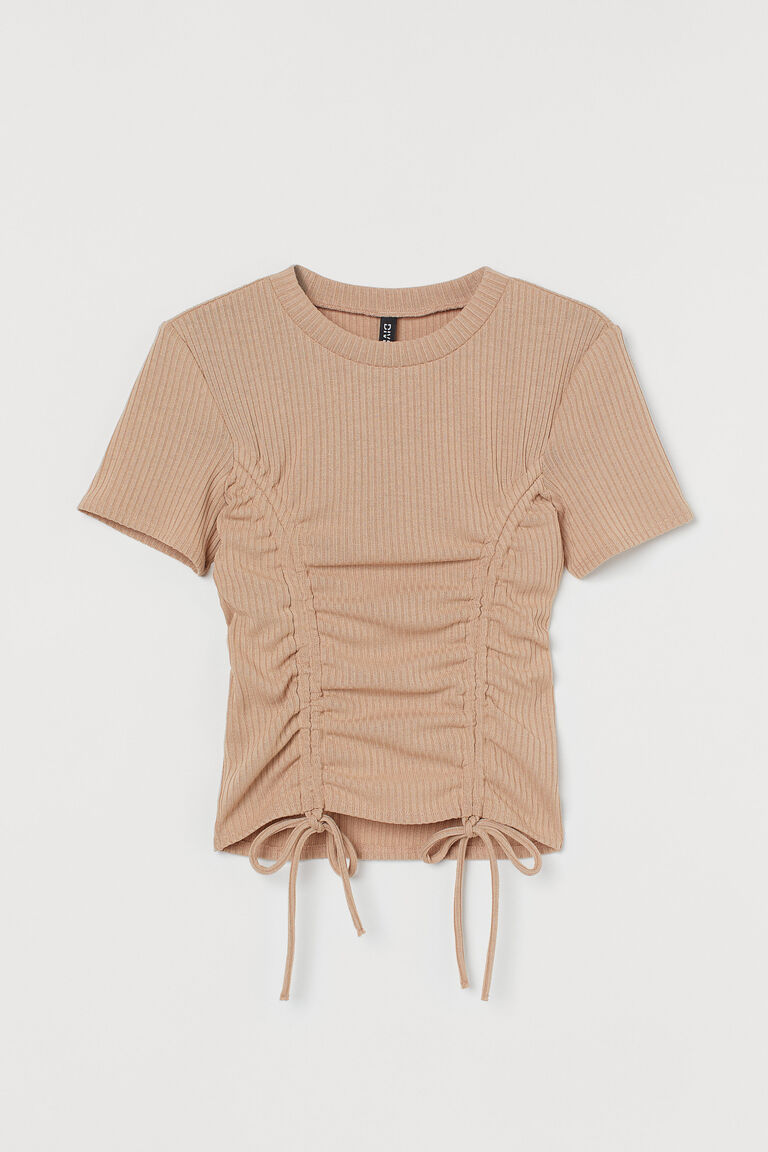 h&m drawstring top