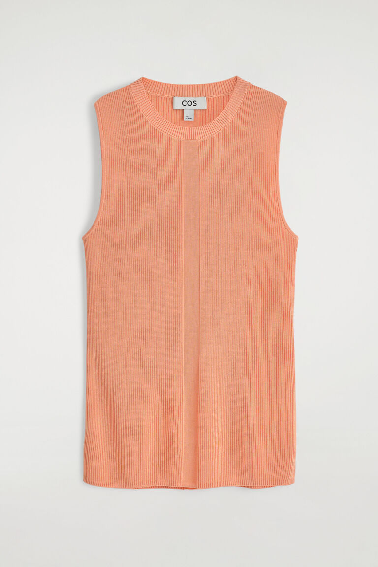 RIBBED-KNIT TANK TOP