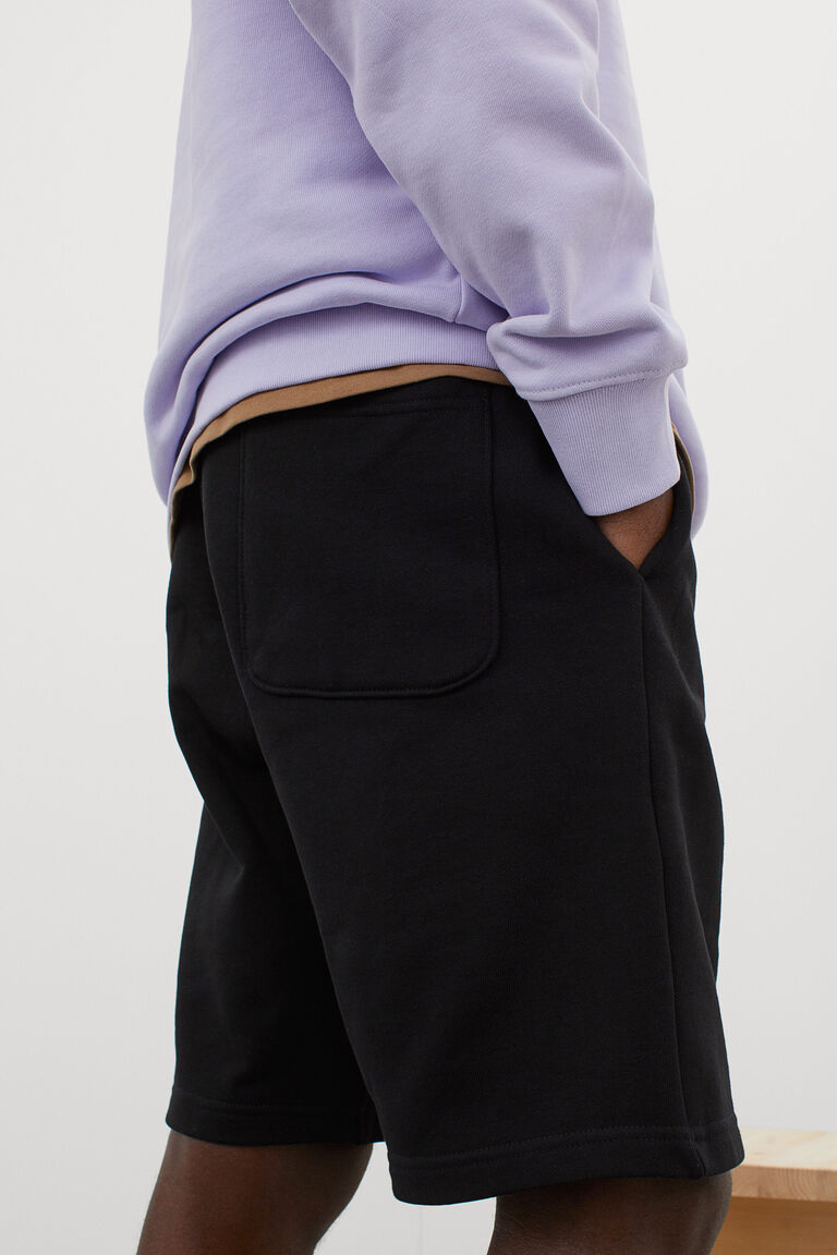 Cotton jogger shorts