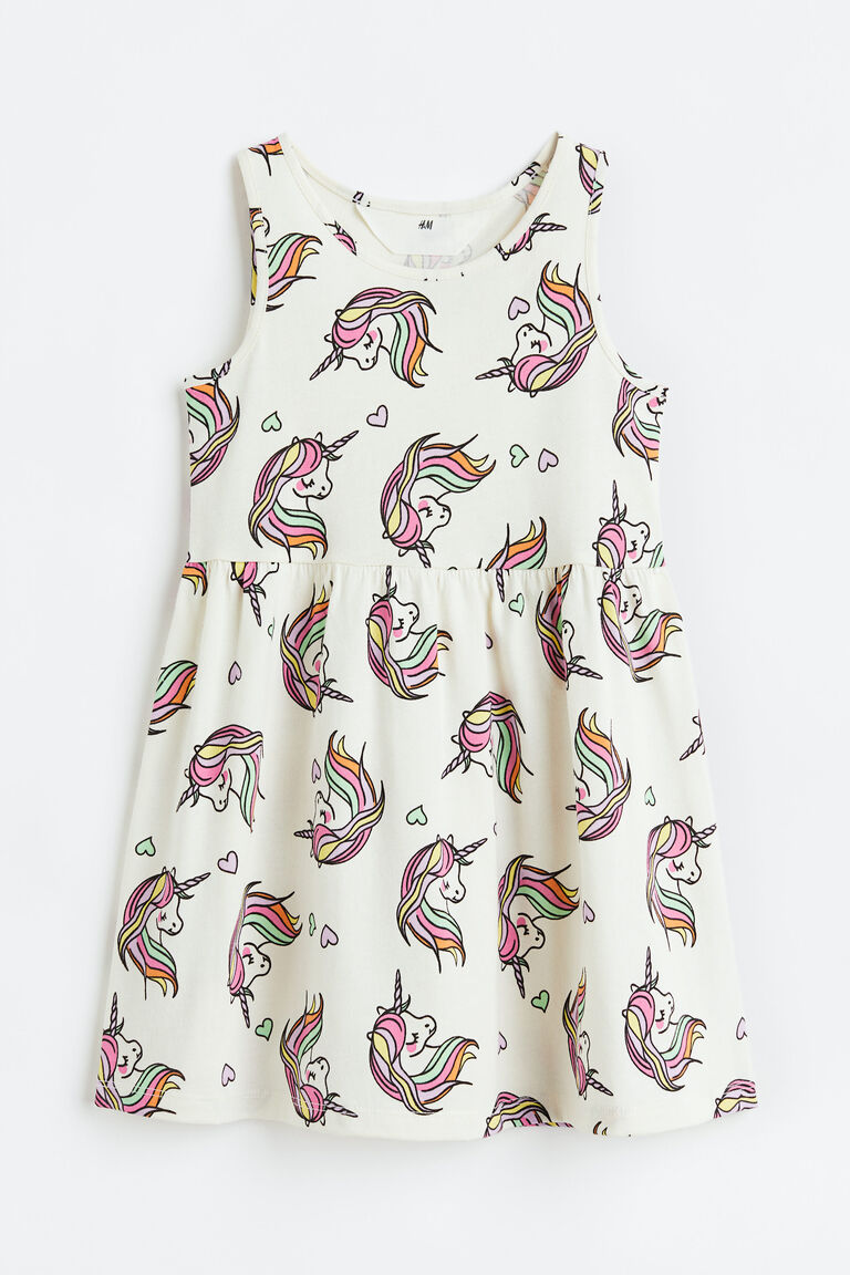 Patterned cotton dress
