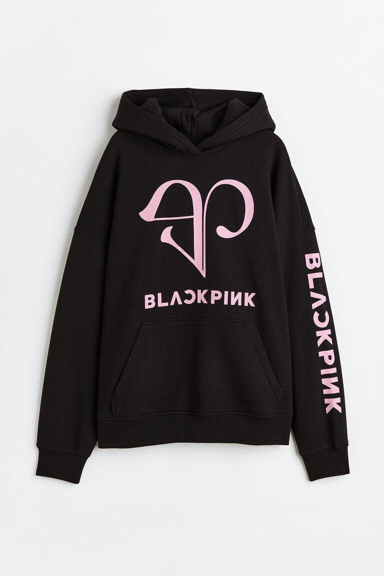 Oversized printed hoodie