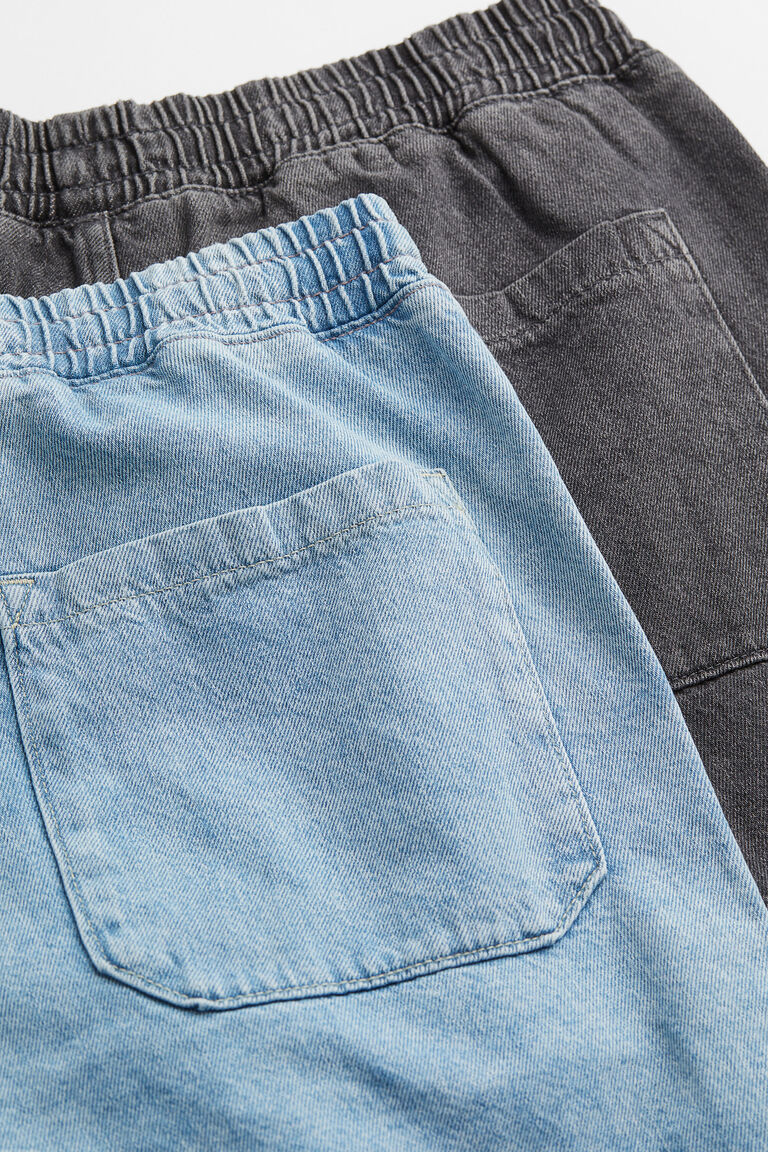 2pack Regular Denim Jogger shorts