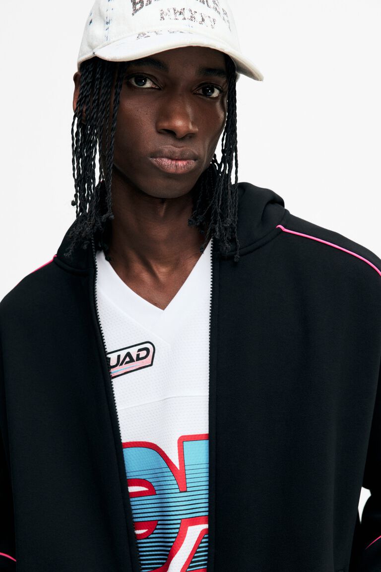 Loose Fit Zip-through hoodie