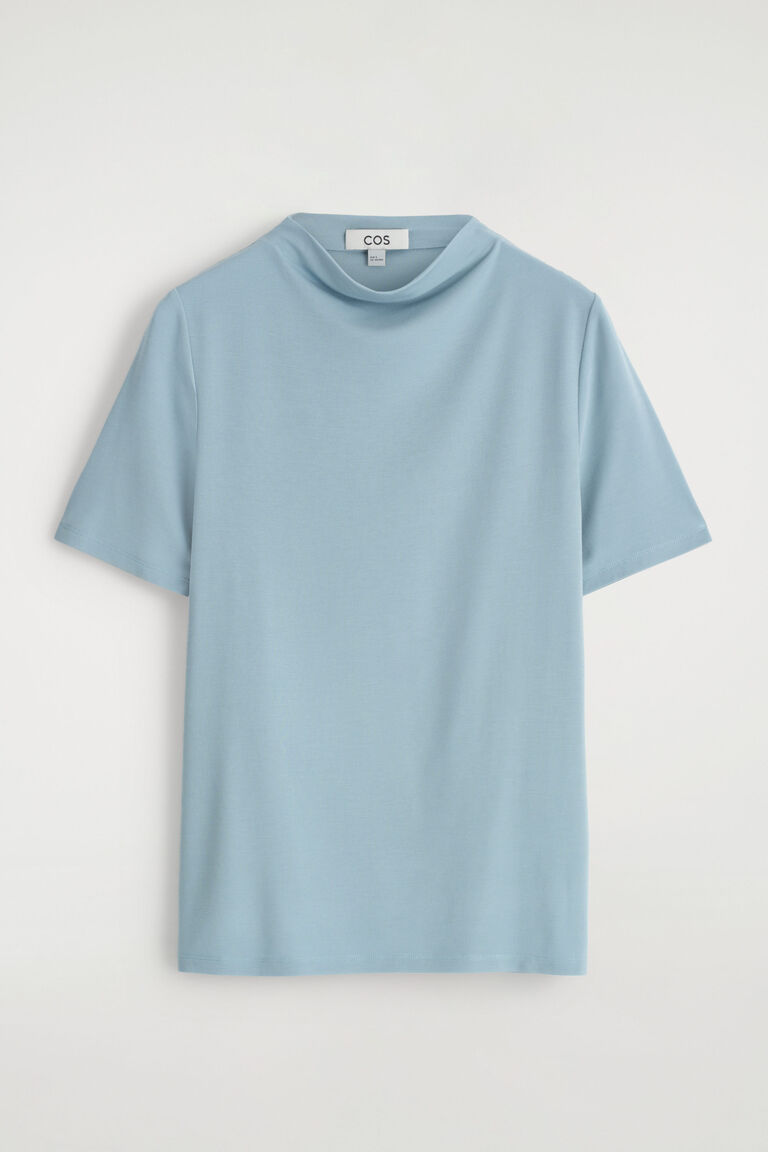 DRAPED JERSEY T-SHIRT