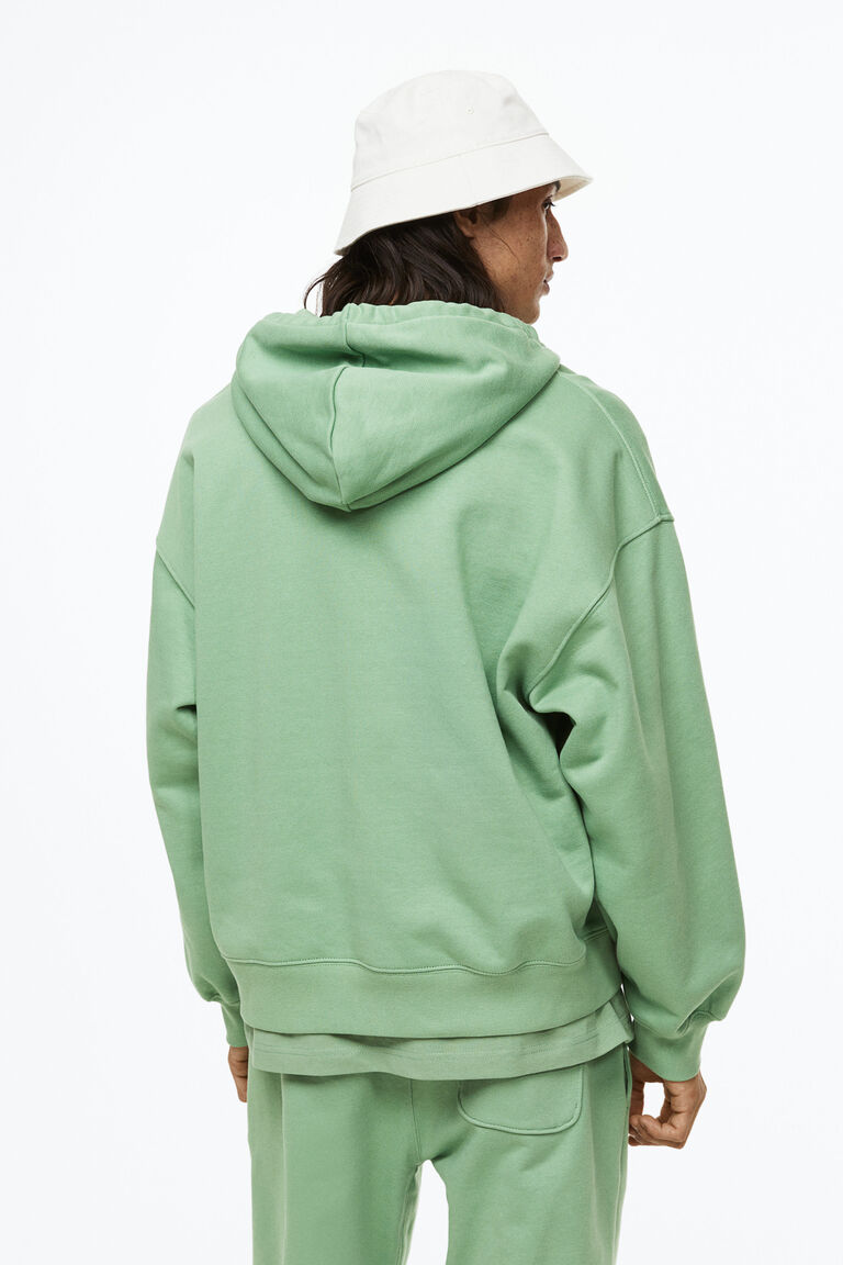 Oversized Fit Cotton zipthrough hoodie