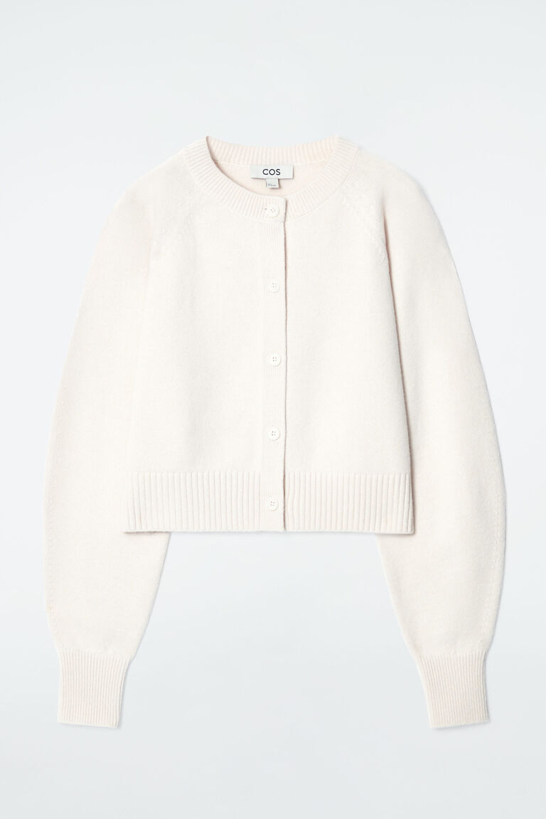 CROPPED WOOL CARDIGAN