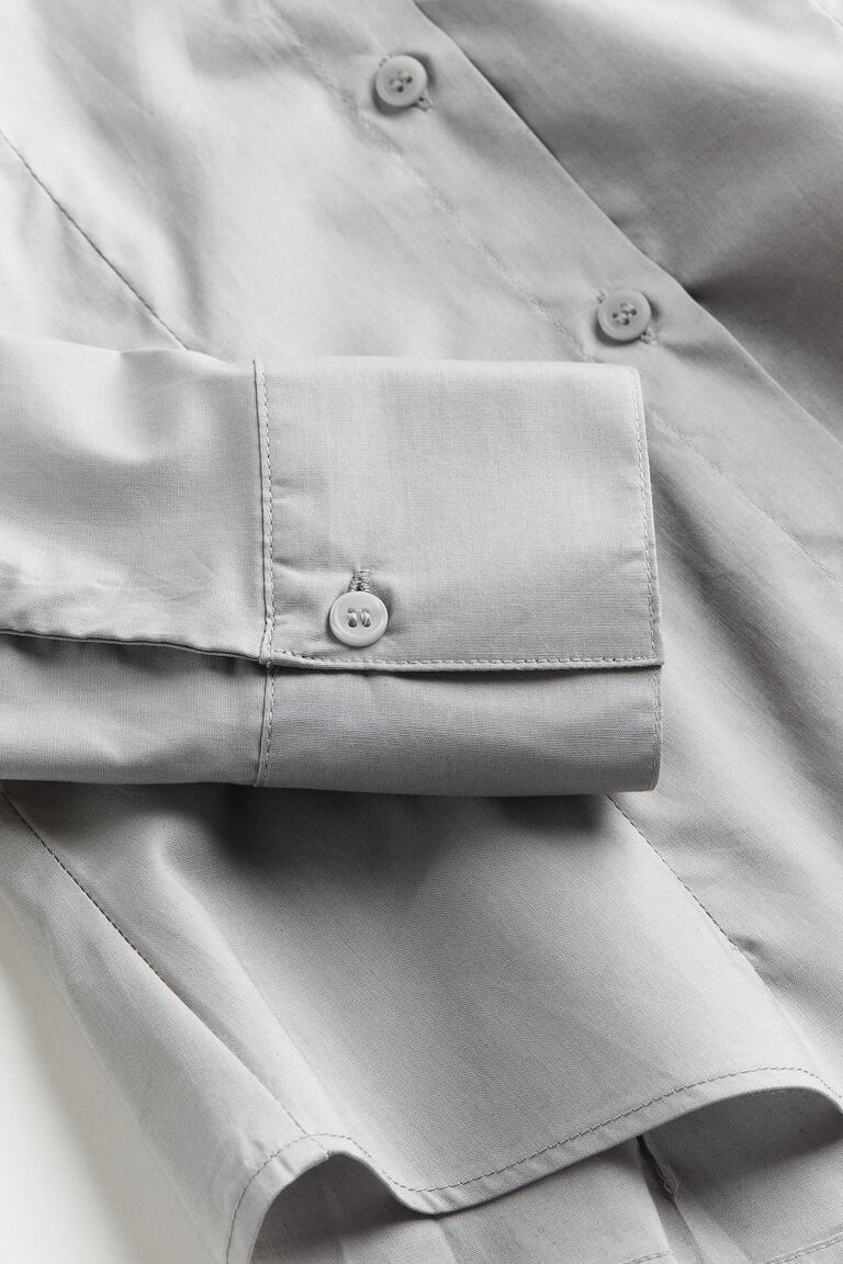 Fitted poplin shirt
