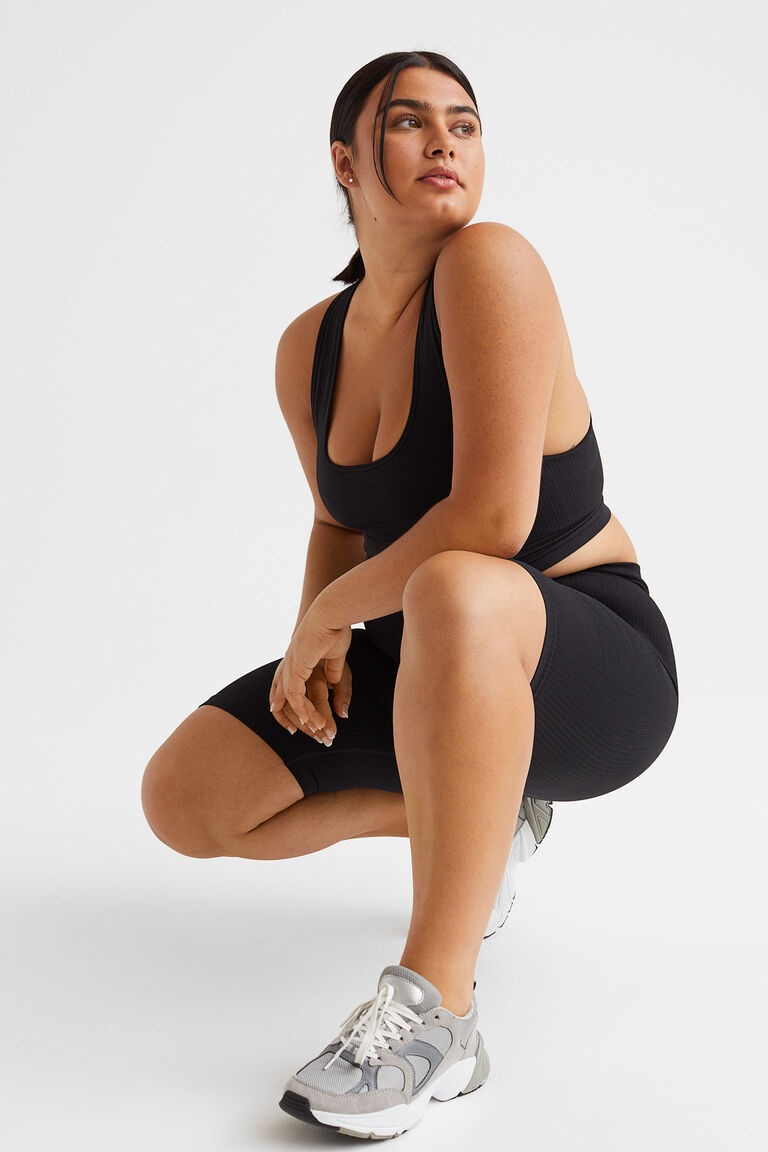 H&M+ Seamless sports cycling shorts