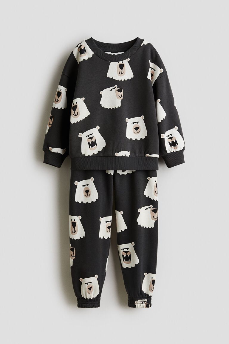 2-piece printed sweatshirt set