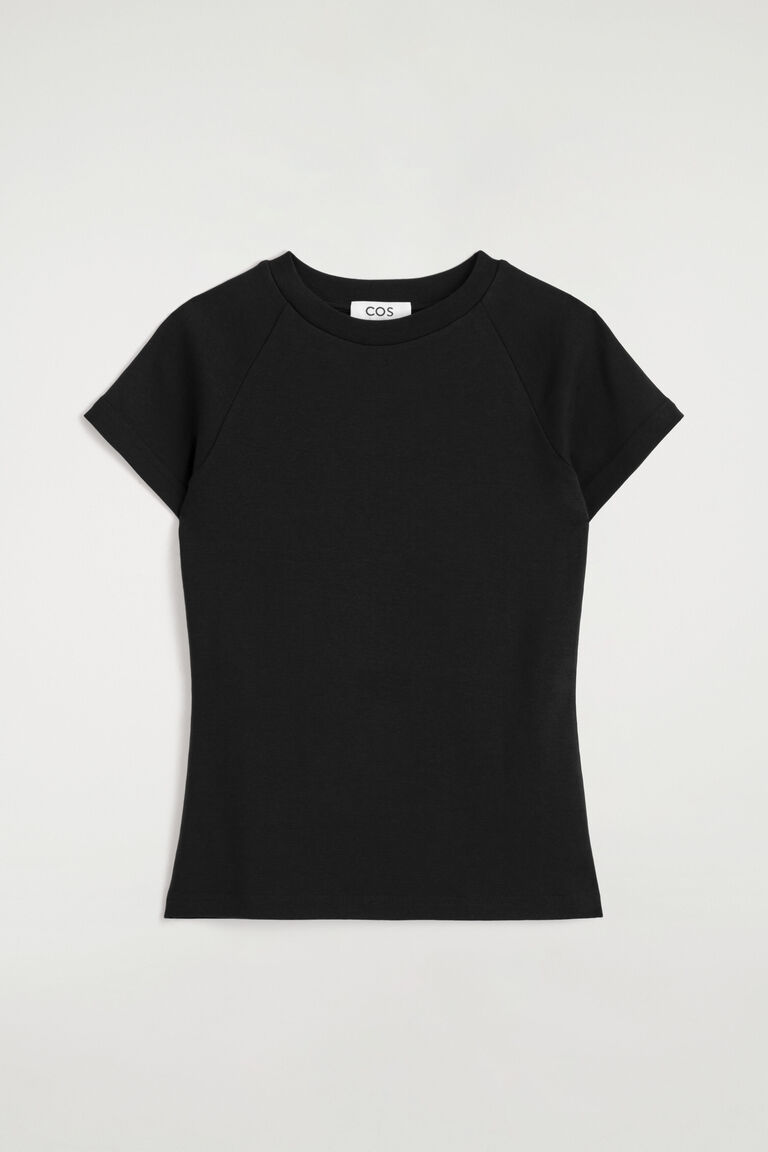 เสื้อยืดคอตตอนทรงสลิม