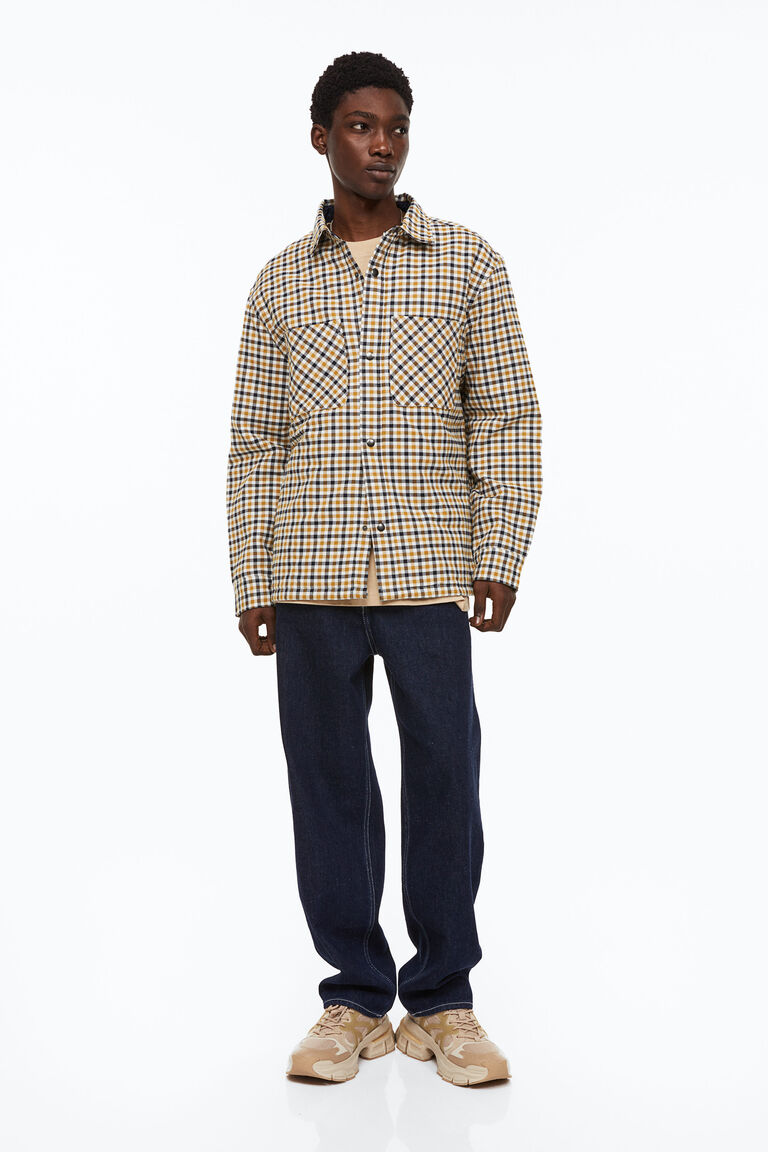 hm padded overshirt
