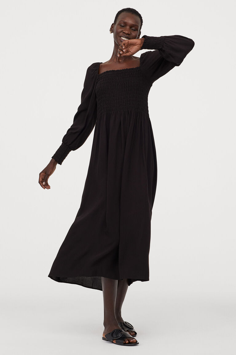 Smocking detail dress h&m Clearance