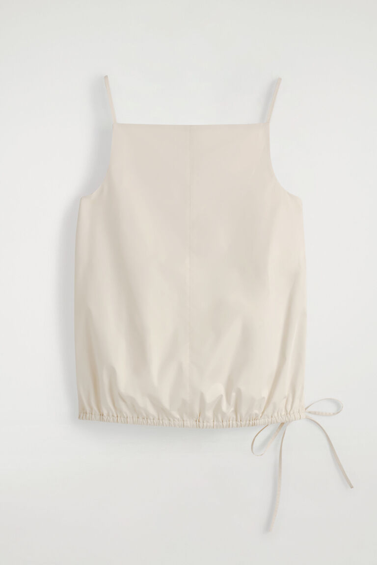 TIE-DETAIL COTTON TOP