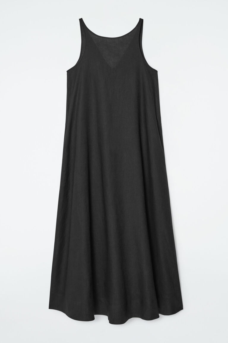 A-LINE LINEN MAXI DRESS