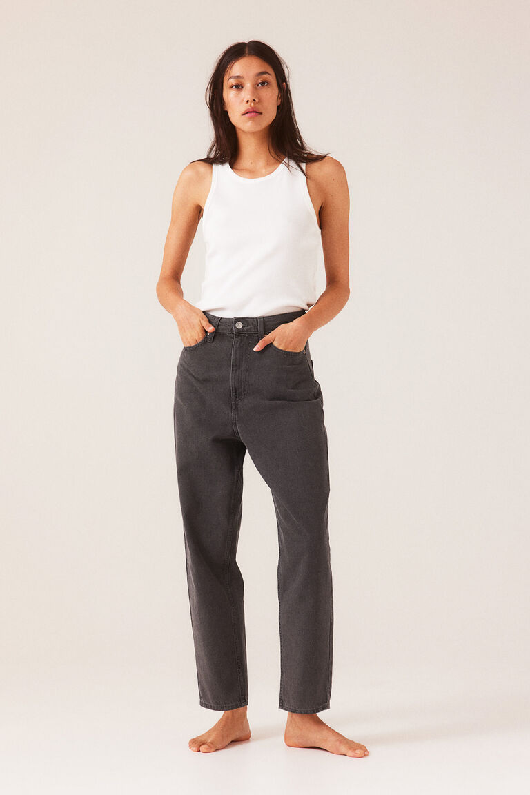 Ankle Jeans Best Mum Jeans Mom Loose Fit Ultra High Ankle Jeans