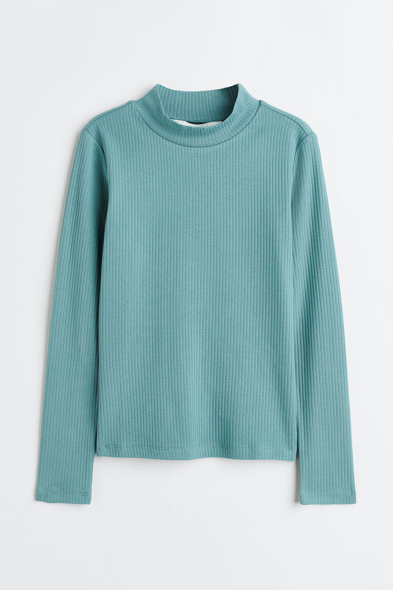 Jersey Knit Slvless Turtleneck-Point