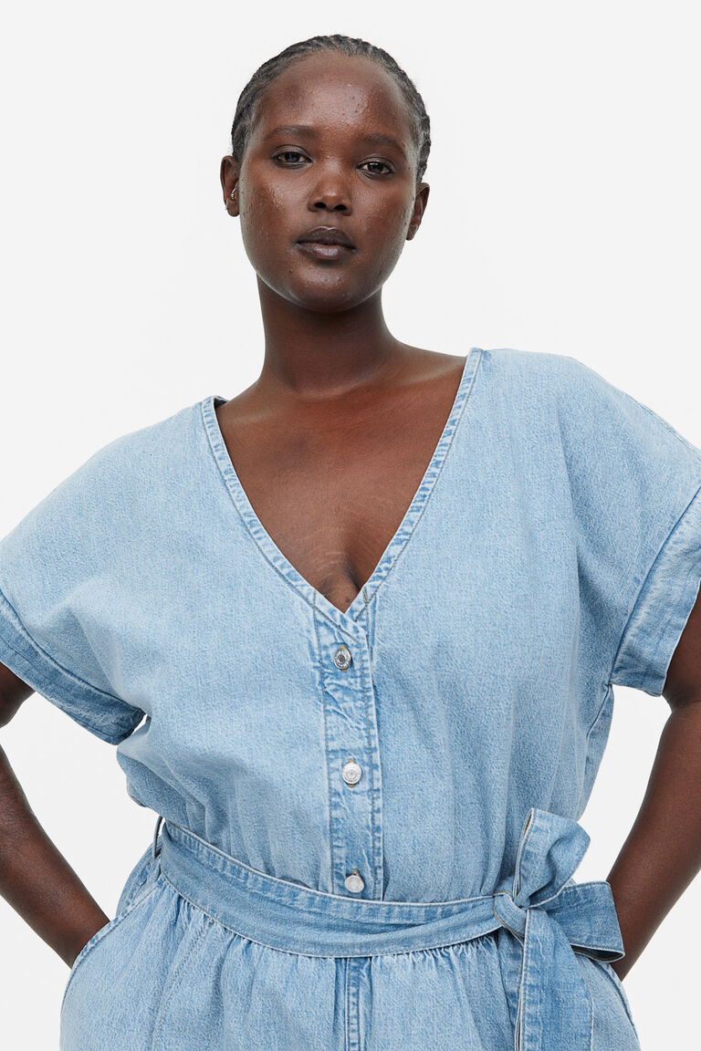 H&M+ Denim jumpsuit