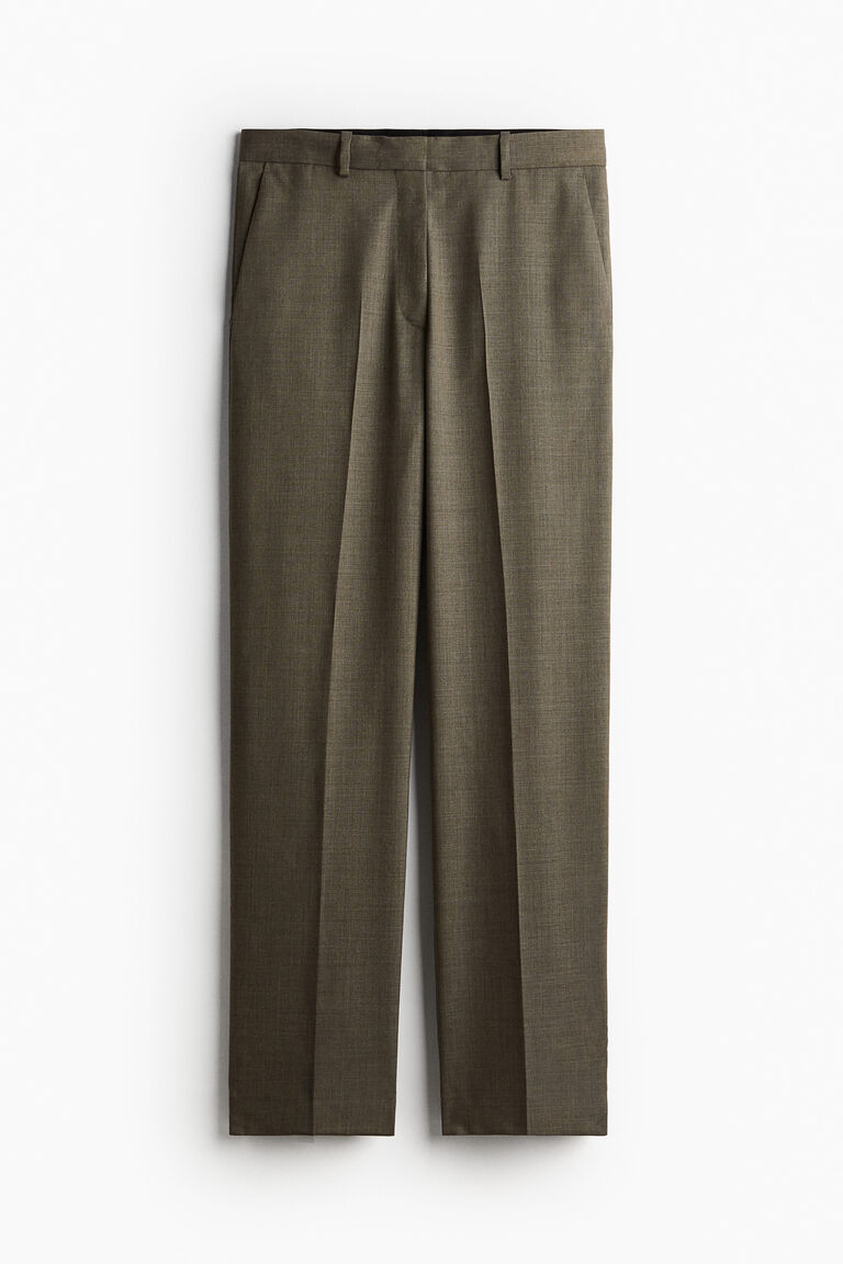 パンツ BIBLIOTHERK WOOL TAILORED TROUSERS 予約商品] SUPER 120'S DOESKIN WOOL 2TUCK STRAIGHT TROUSERS