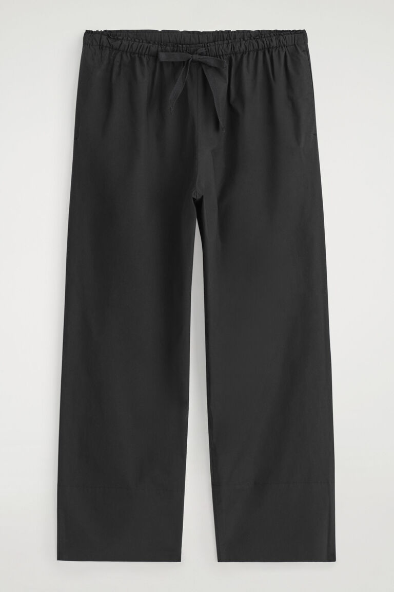 DRAWSTRING COTTON TROUSERS