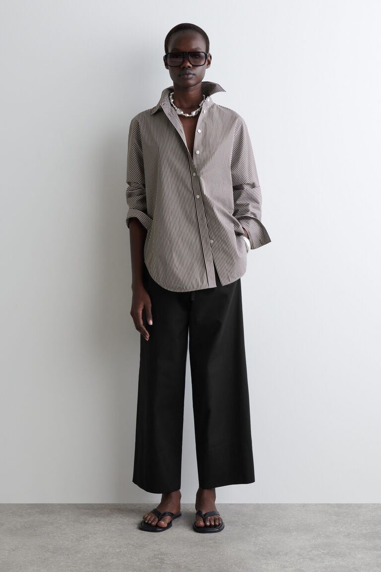 DRAWSTRING COTTON TROUSERS