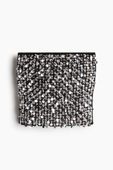 Embellished tube top