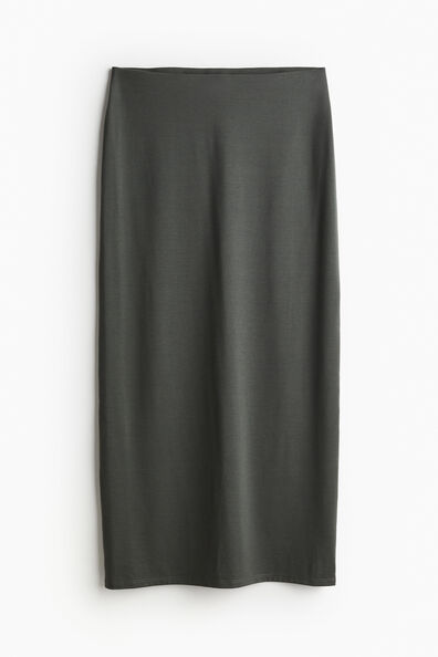 Jersey pencil skirt